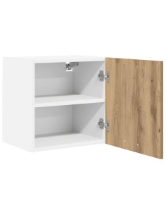 Armadio pensile con porta Riga 2 pcs Rovere Artigiano e Bianco