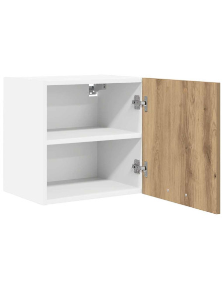 Armadio pensile Riga Rovere Artigiano e Bianco 40 x 31 x 40 cm