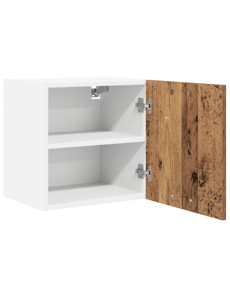 Armadio pensile Riga Rovere Affumicato e Bianco 40 x 31 x 40 cm
