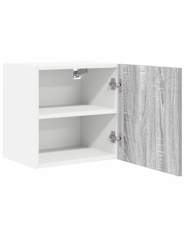 Armadio pensile Grigio Sonoma e Bianco 40 x 31 x 40 cm