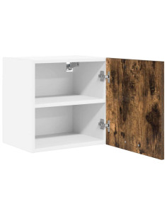 Armadio pensile Riga Rovere Affumicato e Bianco 40 x 31 x 40 cm