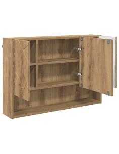 Mobiletto per specchio Rovere artigianale 80 x 17 x 55 cm