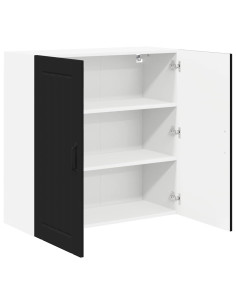 Pensile cucina Nero 80 x 31 x 80 cm Legno multistrato