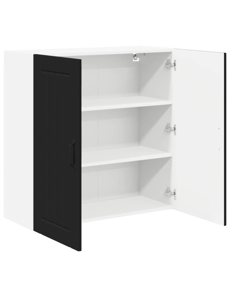 Pensile cucina Nero 80 x 31 x 80 cm Legno multistrato