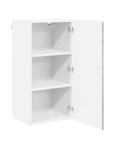 Pensile cucina Grigio cemento 40 x 31 x 80 cm Legno multistrato