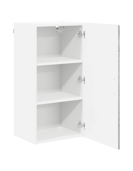 Pensile cucina Grigio cemento 40 x 31 x 80 cm Legno multistrato