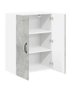 Pensile cucina Grigio cemento 60 x 31 x 80 cm Legno multistrato