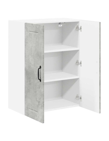 Pensile cucina Grigio cemento 60 x 31 x 80 cm Legno multistrato