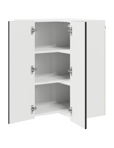 Pensile cucina con porta Nero 57 x 57 x 80 cm Legno multistrato