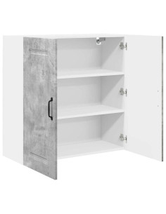 Pensile cucina Grigio cemento 80 x 31 x 80 cm Legno multistrato