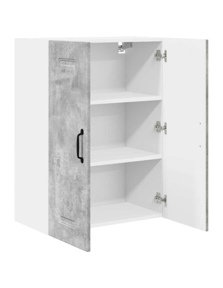 Pensile cucina Grigio cemento 60 x 31 x 80 cm Legno multistrato