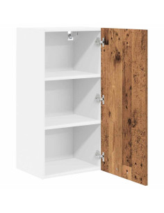 Armadio pensile Riga Rovere Affumicato e Bianco 40 x 31 x 80 cm