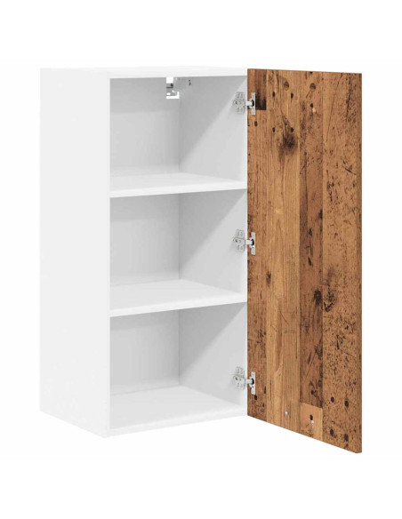 Armadio pensile Riga Rovere Affumicato e Bianco 40 x 31 x 80 cm
