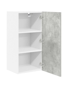 Armadio pensile Riga Grigio Cemento e Bianco 40 x 31 x 80 cm