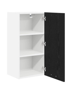 Armadio pensile Riga Rovere Affumicato e Bianco 40 x 31 x 80 cm