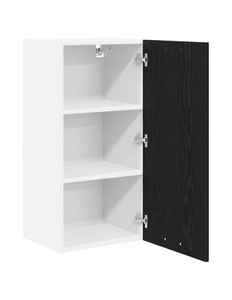 Armadio pensile Riga Rovere Affumicato e Bianco 40 x 31 x 80 cm