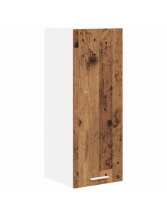 Armadio pensile con porta Riga 2 pcs Rovere Affumicato e Bianco