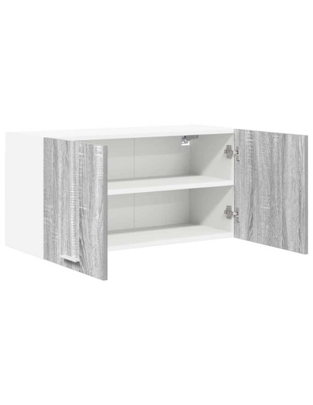 Armadio pensile con porta Riga Grigio Sonoma 80 x 31 x 40 cm