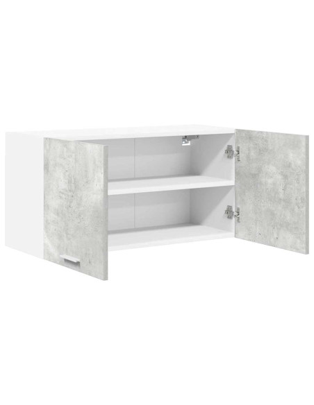 Armadio pensile con porta Riga Grigio cemento 80 x 31 x 40 cm