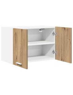 Armadio pensile con porta Riga 2 pcs Rovere Artigiano e Bianco