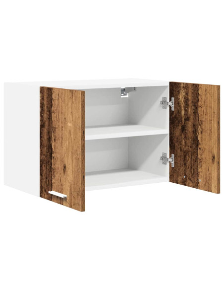 Armadio pensile Riga Rovere Affumicato e Bianco 60 x 31 x 40 cm