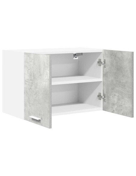 Armadio pensile Riga Grigio Cemento e Bianco 60 x 31 x 40 cm