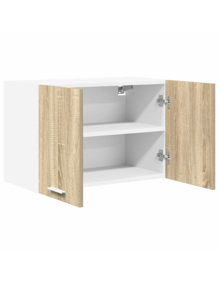 Armadio pensile Riga Quercia Sonoma e Bianca 60 x 31 x 40 cm