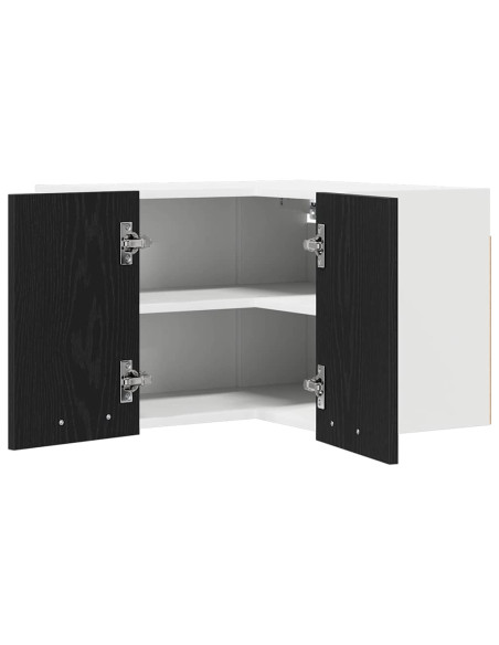 Armadio pensile Riga Rovere Affumicato e Bianco 57 x 57 x 40 cm