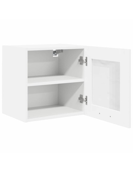 Armadio pensile con porta Riga 2 pcs Bianco 40 x 31 x 40 cm