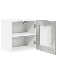 Armadio pensile con porta Riga Grigio cemento 40 x 31 x 40 cm