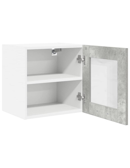 Armadio pensile Riga 2 pcs Grigio cemento 40 x 31 x 40 cm