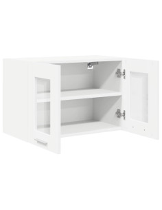 Armadio pensile con porta Riga 2 pcs Bianco 60 x 31 x 40 cm
