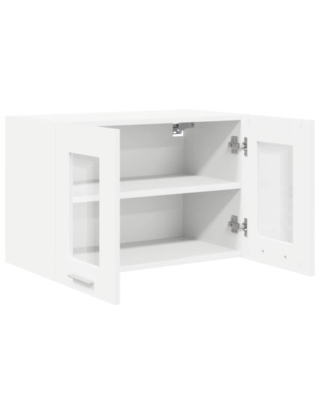 Armadio pensile con porta Riga 2 pcs Bianco 60 x 31 x 40 cm