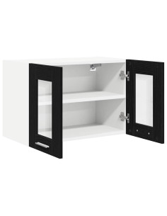 Armadio pensile Riga 2 pcs Rovere Nero 60 x 31 x 40 cm