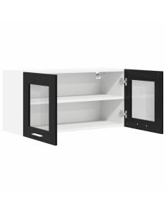 Armadio pensile Riga Rovere Affumicato e Bianco 80 x 31 x 40 cm