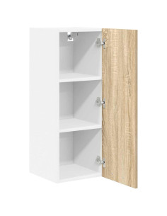 Armadio pensile Riga Quercia Sonoma e Bianca 30 x 31 x 80 cm