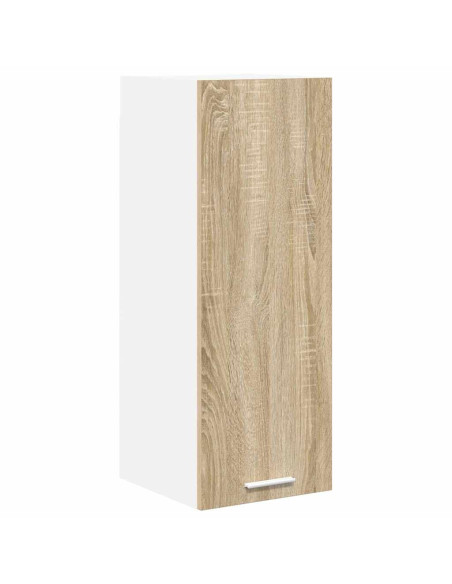 Armadio pensile con porta Riga 2 pcs Quercia Sonoma e Bianca