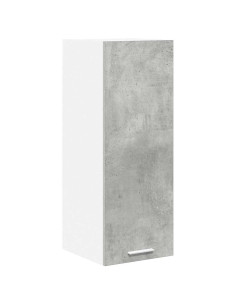 Armadio pensile con porta Riga 2 pcs Grigio Cemento e Bianco