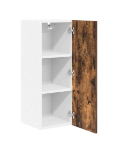 Armadio pensile Riga Rovere Affumicato e Bianco 30 x 31 x 80 cm