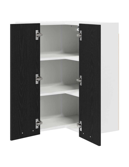 Armadio pensile Riga Rovere Affumicato e Bianco 57 x 57 x 80 cm