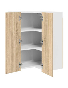 Armadio pensile Riga Quercia Sonoma e Bianca 57 x 57 x 80 cm