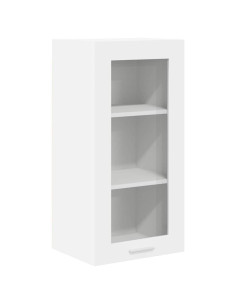 Armadio pensile con porta Riga 2 pcs Bianco 40 x 31 x 80 cm