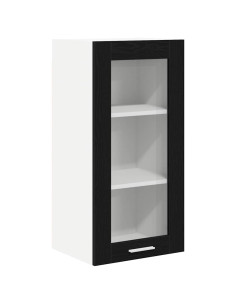 Armadio pensile Riga 2 pcs Rovere Nero 40 x 31 x 80 cm