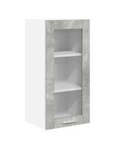 Armadio pensile Riga 2 pcs Grigio cemento 40 x 31 x 80 cm