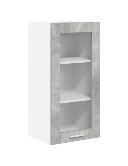 Armadio pensile Riga 2 pcs Grigio cemento 40 x 31 x 80 cm