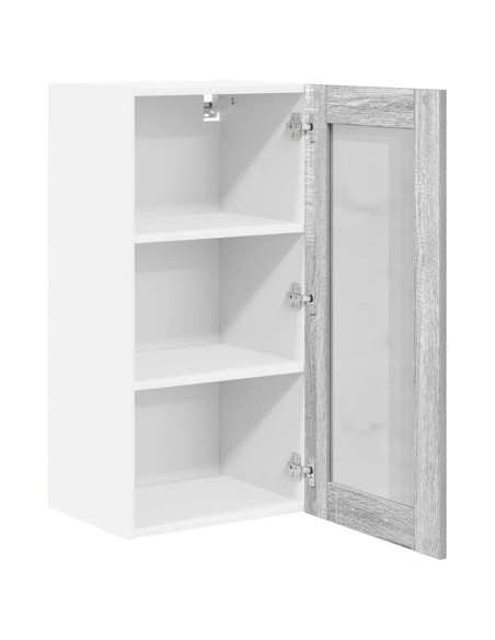 Armadio pensile con porta Riga Grigio Sonoma 40 x 31 x 80 cm