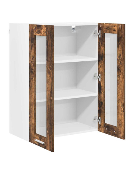 Armadio pensile con porta Riga Rovere fumé 60 x 31 x 80 cm