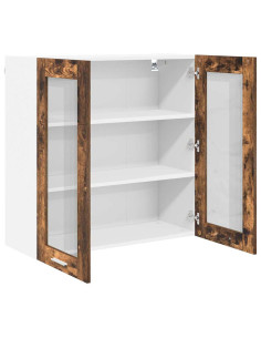 Armadio pensile con porta Riga Rovere fumé 80 x 31 x 80 cm