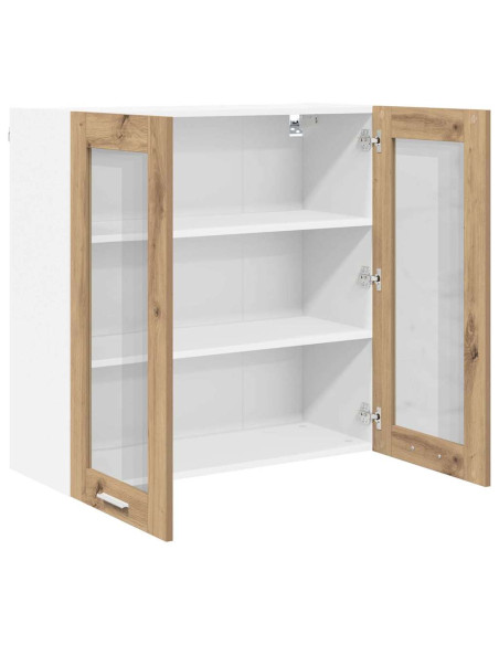 Armadio pensile Riga Rovere artigianale 80 x 31 x 80 cm