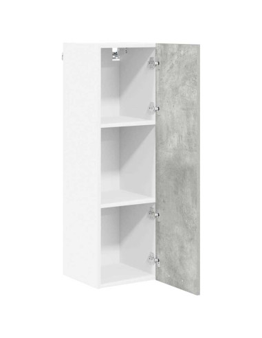 Armadio pensile con porta Riga Grigio cemento 30 x 31 x 100 cm